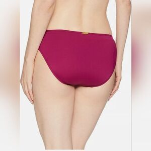 NEW Lauren Ralph Lauren Swim Bottoms Hipster Plum Purple Low Rise Size 14